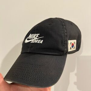 Nike Korea Black Hat with Flag Patch